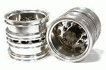 Machined Alloy T5 Rear Dually Wheel (2) for Tamiya 1/14 Scale Tractor Trucks