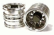Machined Alloy T6 Rear Dually Wheel (2) for Tamiya 1/14 Scale Tractor Trucks