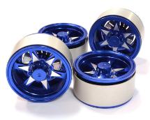 1.9 Size Billet Machined Alloy 6V Spoke Wheel(4)High Mass Type for Scale Crawler