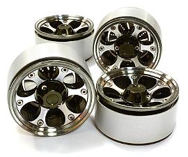 1.9 Size Billet Machined Alloy 6H Spoke Wheel(4)High Mass Type for Scale Crawler
