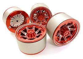 2.2 Size Billet Machined Alloy 8D Spoke Wheel(4)High Mass Type for Scale Crawler