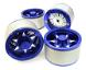 2.2 Size Billet Machined Alloy 6V Spoke Wheel(4)High Mass Type for Scale Crawler