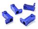 Billet Machined Side Rail Mount (2) for Axial 1/10 SCX-10 Scale Crawler