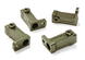 Billet Machined Side Rail Mount (2) for Axial 1/10 SCX-10 Scale Crawler