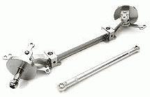 Billet Machined T4 Front Beam Axle w/Steering Setup for Custom 1/14 Semi-Tractor