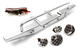 Realistic 1/10 Rear Bumper & Roof Top LED Lights for SCX-10 43mm Mount