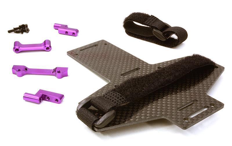 Machined Battery Tray w/ Composite Plate for Vaterra Twin Hammers 1.9 Rock  Racer for R/C or RC - Team Integy
