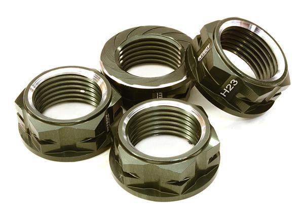 Stainless steel wheel nut caps 27mm - height 42mm - 10 pieces