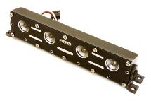 Realistic Roof Top LED Light Bar w/Metal Housing 125x18x27mm for 1/10, 1/8 & 1/5