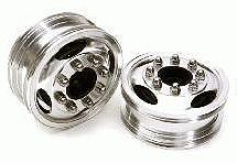 Billet Machined Alloy T7 Front Wheel Set for Tamiya 1/14 Scale Tractor Trucks
