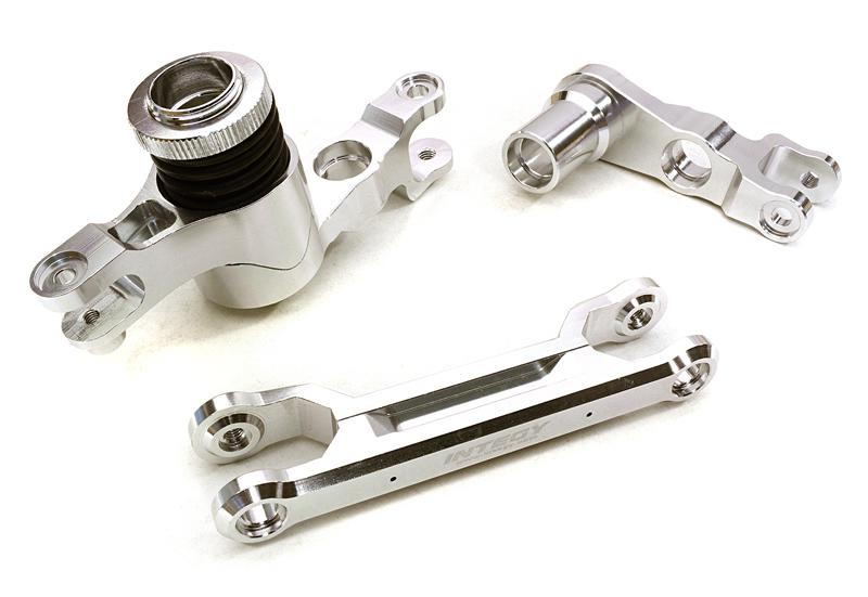 Integy Alloy Gearbox Housing For Traxxas Stampede 2WD, Rustler 2WD, Bandit – Silver C28196SILVER – 1/10 Scale