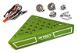 Roof Top Alloy Armor Protection Plate w/ Lights for 1/10 Scale Crawler (W=148mm)