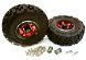 2.2x1.5-in. High Mass Alloy Wheel, Tires & 14mm Offset Hubs for 1/10 Crawler