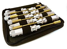 Professional 9pcs Nut Driver Set w/ 22mm Size Handle & Tool Carrying Bag
