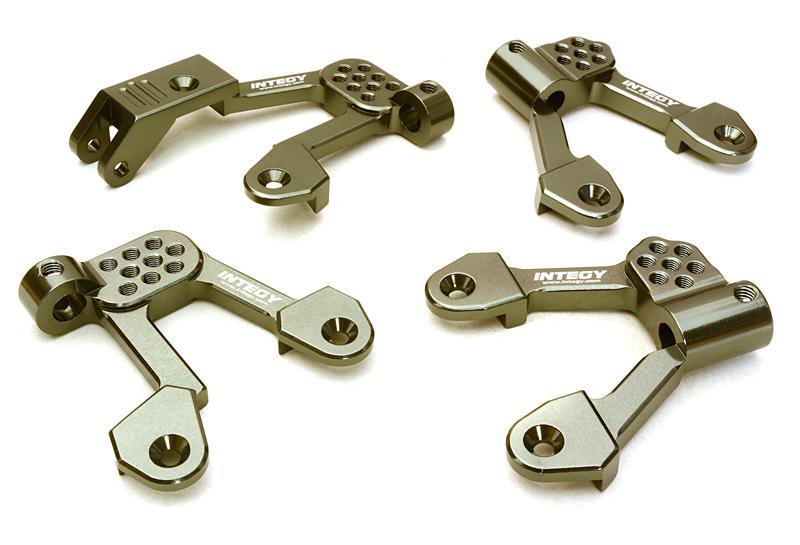 Billet Machined Alloy Shock Tower Set for Axial 1/10 SCX10 II for