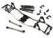 Alloy Ladder Frame Chassis Kit w/ Hop-up Combo for SCX-10, Dingo, Honcho & Jeep