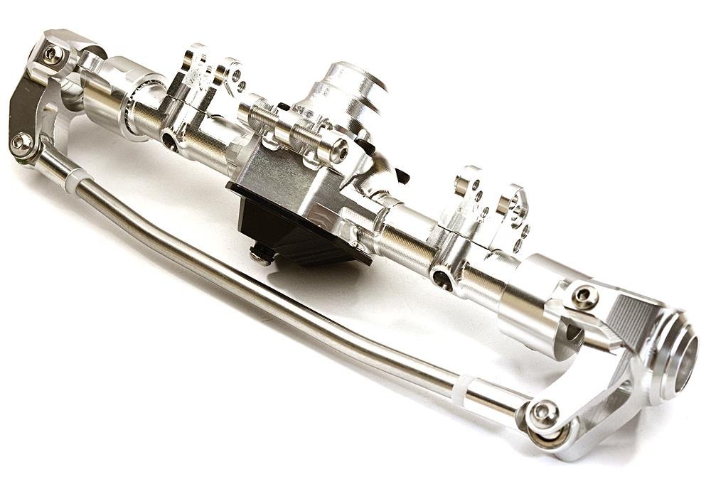 Billet Machined Complete Front Axle Housing Assembly for Axial 
