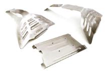 Stainless Steel (Raw) Skid Plate Kit for Traxxas 1/10 E-Revo (-2017) & Summit