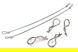 Secured Body Clip (4) with 150mm Retainer Link for 1/8 Scale