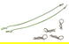 Secured Body Clip (4) with 120mm Retainer Link for 1/10 On-Road
