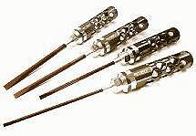 Precision Tool Flat Head (4) Driver Set with Shank OD (3.0 4.0 5.0 5.8mm)