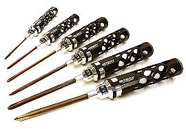 Precision Tool #0 #1 #2 Phillips Head(6) Driver Set with Shank OD (3.0-to-5.8mm)