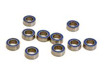 Low Friction Blue Rubber Sealed Ball Bearings (10) 4x7x2.5mm for RC Vehicles
