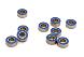 Low Friction Blue Rubber Sealed Ball Bearings (10) 4x8x3mm for RC Vehicles