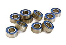 Low Friction Blue Rubber Sealed Ball Bearings (10) 6x13x5mm for RC Vehicles