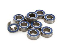 Low Friction Blue Rubber Sealed Ball Bearings (10) 6x12x4mm for RC Vehicles