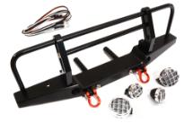 Realistic Front Alloy Bumper w/ LED for Traxxas TRX-4 w/ 43mm Mount