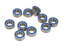Low Friction Blue Rubber Sealed Ball Bearings (10) 7x14x5mm for RC Vehicles