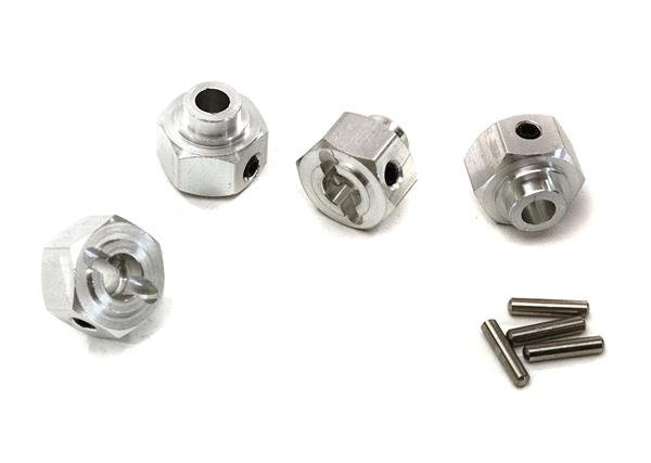 Integy RC Model Hop-ups C26988SILVER Billet Machined Front Drive Shaft Set for Axial 1/10 Wraith & RR10 Bomber