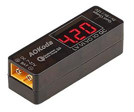 AOKoda Lipo to USB Power Converter QC3.0 Adapter