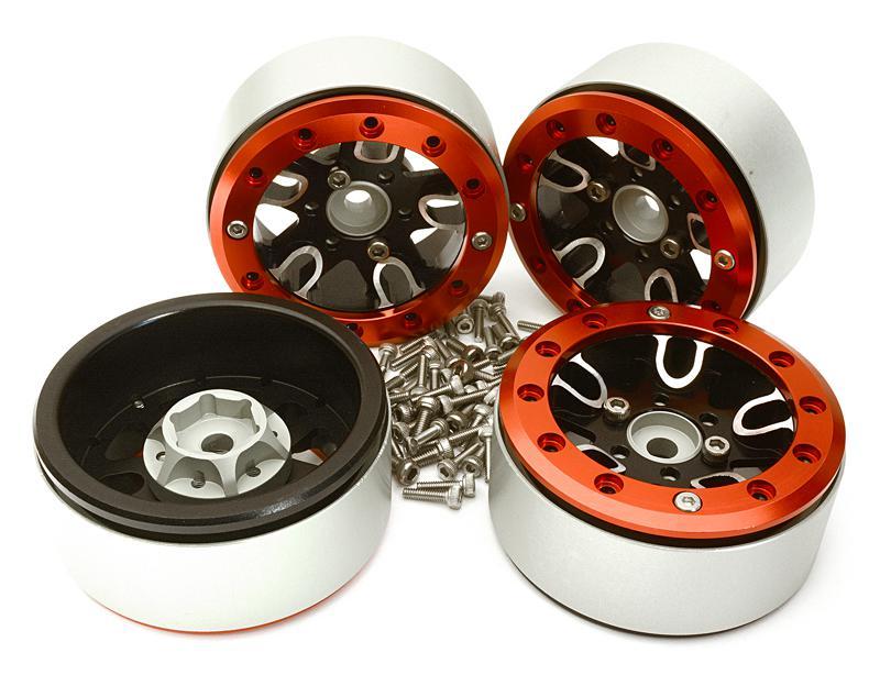 Billet Machined 1.9 Alloy Wheels for Traxxas TRX-4 Scale & Trail Crawler  for R/C or RC - Team Integy