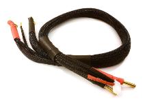 2S High Current Charge/Balance Cable w/ 5mm Bullets Pack Side, 10AWG Wire L=61cm