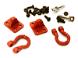 Realistic Alloy Bow Shackles w/ Mounting Brackets for 1/10 Off-Road & Crawler