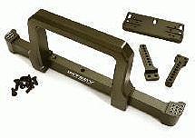 Realistic Front Alloy Bumper w/ Motorized Winch Mount for Traxxas TRX-4 Defender