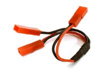 Y-Type 1-to-2 JST 2 Pin Plug Wire Harness Conversion for Traxxas ESC/Fan 150mm
