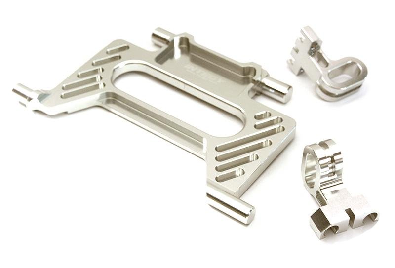 Integy RC Model Hop-ups C28561SILVER Billet Machined Front Upper Arms for Traxxas 1/7 Unlimited Desert Racer
