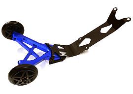 Blue Billet Machined Wheelie Bar for Traxxas E-Revo 2.0 (1/10 Scale)