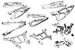 Silver Billet Machined Alloy Suspension Upgrade Kit for Arrma 1/8 Kraton 6S BLX