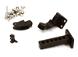 Rear Bumper Receiving Hitch w/ Ball Mount & Pintle Hook Combo for Traxxas TRX-4