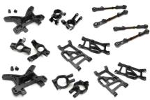 Integy RC Model Hop-ups C28833SILVER Billet Machined Lower Suspension Arms for Losi 1/5 Desert Buggy XL-E 