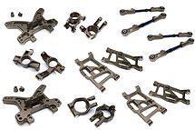 Integy RC Model Hop-ups C28834SILVER Billet Machined Upper Suspension Links for Losi 1/5 Desert Buggy XL-E Integy RC Model Hop-ups C28834SILVER Billet Machined Upper Suspension Links for Losi 1/5 Desert Buggy XL-E