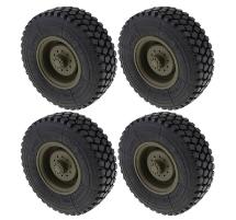 Tire & Wheels (2) for HG-P801 8X8 RC Military Truck