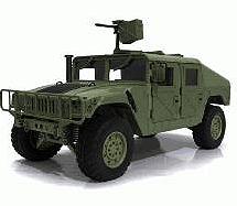 HG-P408 1/10 4X4 RC Military Humvee ARTR w/ Partial Electronics & Servos