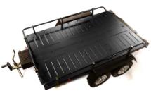 Machined Alloy Flatbed Dual Axle Car Trailer Kit for 1/10 Scale RC 515x316x120mm