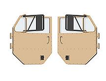 Door Assembly 8012-P0007 Yellow for HG-P801 1/12 8X8 RC Military Truck