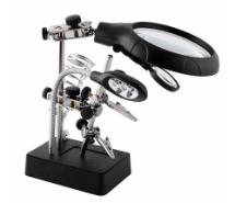 Soldering Workstation Stand w/ LED Light & Magnifying Glass (w/o AC Adapter)